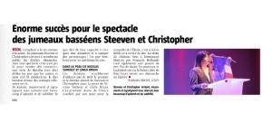 Enorme succés pour le spectacle des jumeaux basséens Steeven et Christopher